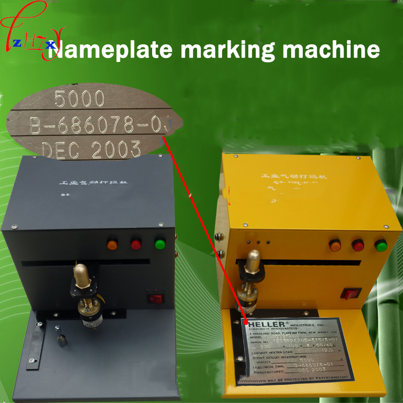 

Electric / pneumatic signs marking machine nameplate pneumatic marking machine linear guide all electric 1pc