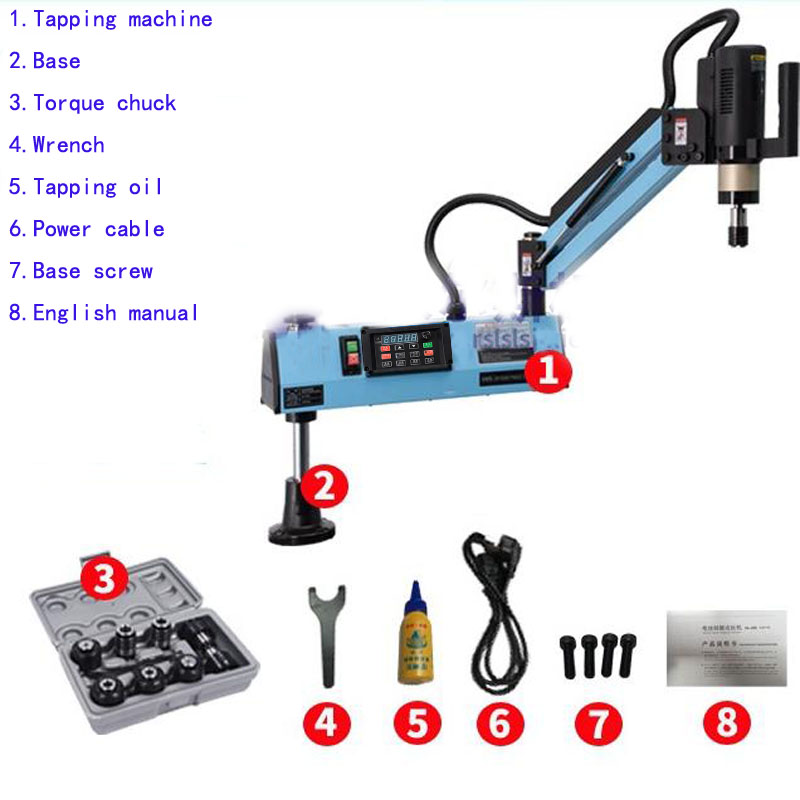 CE Key Press 220V M6-M24 Universal Type Electric Tapping Machine Electric Tapper Tapping Machine-working Taps Threading Machine
CE Key Press 220V M6-M24 Universal Type Electric Tapping Machine Electric Tapper Tapping Machine-working Taps Threading Machine