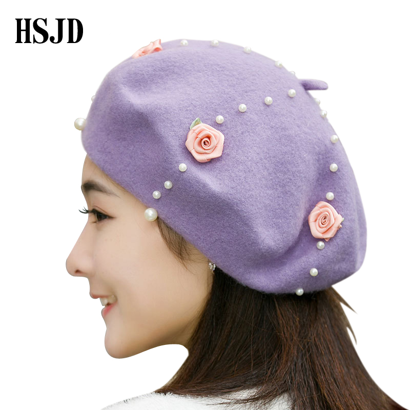 2020 New Launch small rose pearl decor wool beret painter cap Cake cap winter warm Cashmere 80% wool Beret Female Bonia Gorras, As picture
2020 New Launch small rose pearl decor wool beret painter cap Cake cap winter warm Cashmere 80% wool Beret Female Bonia Gorras, As picture