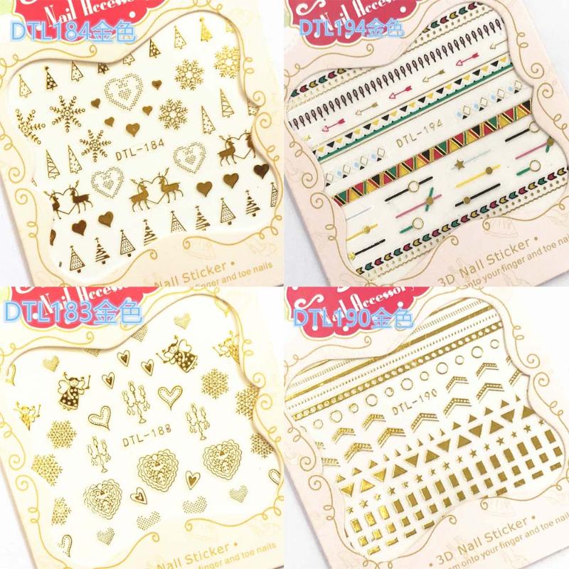 30 Styles! 1 Sheet Fashion 3D Gold Nails Art Manicure Black Glue Decals Decorations Design Nail Stickers For Nails Tips Beauty, Dtl191gold
30 Styles! 1 Sheet Fashion 3D Gold Nails Art Manicure Black Glue Decals Decorations Design Nail Stickers For Nails Tips Beauty, Dtl191gold