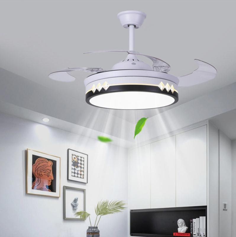 Invisible inverter fan lamp ceiling fan remote control living room dining room bedroom modern lamp
Invisible inverter fan lamp ceiling fan remote control living room dining room bedroom modern lamp
