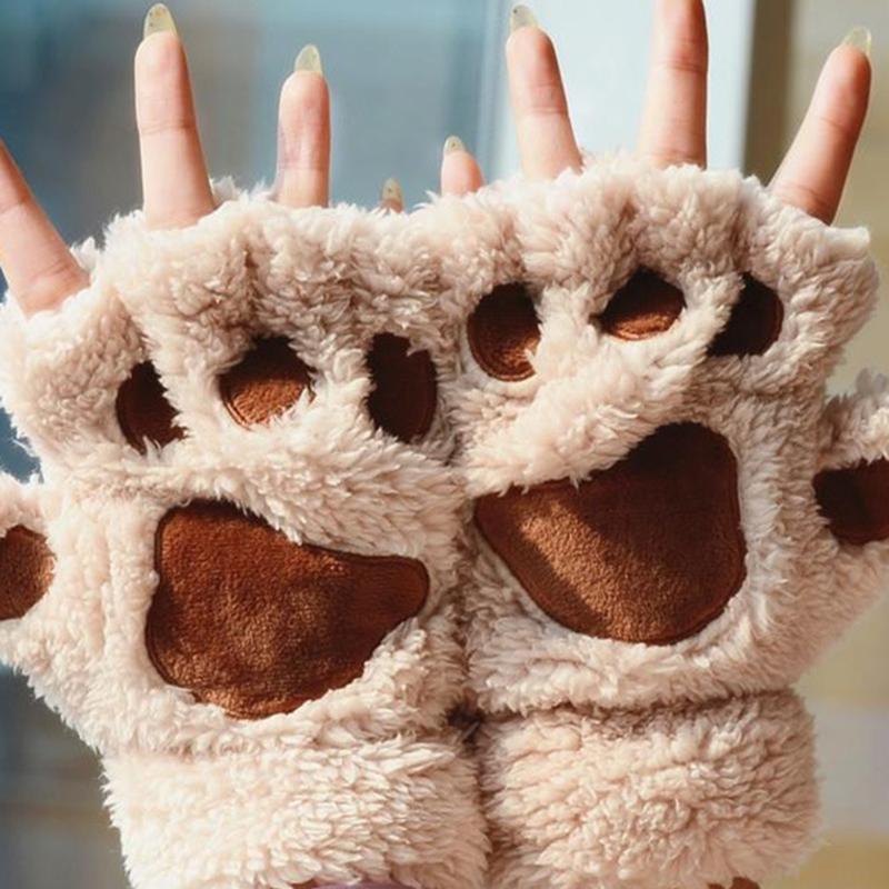 Women Half Finger Cute Cat Claw Mittens Warm Fingerless Fluffy Half Finger Gloves Animal Kawaii Gloves Cotton Female
Women Half Finger Cute Cat Claw Mittens Warm Fingerless Fluffy Half Finger Gloves Animal Kawaii Gloves Cotton Female