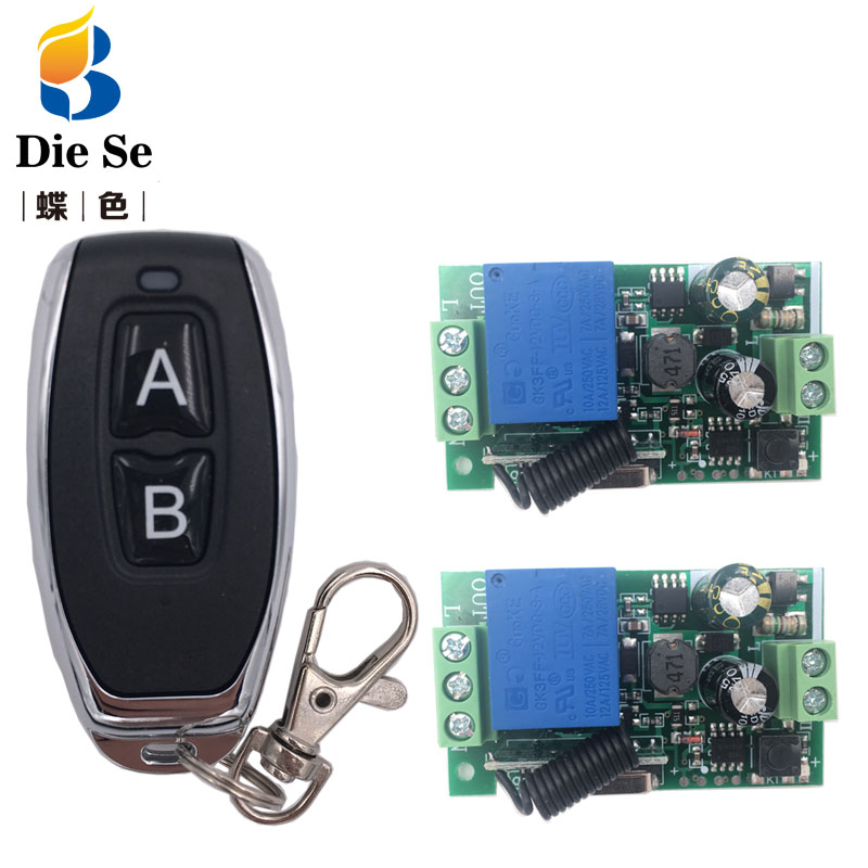 Remote Control 433Mhz 85~250V 1CH rf Switch Relay Receiver and Transmitter for Garage Remote Control and Light Switch
Remote Control 433Mhz 85~250V 1CH rf Switch Relay Receiver and Transmitter for Garage Remote Control and Light Switch