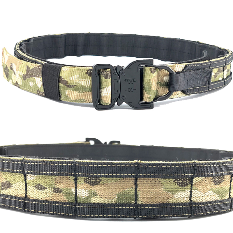 Tactical Belt Shooting Molle Battle Belt Multicam Army Outdoor Hunting Double Layer 1.5in Wide Fighter, Bk
Tactical Belt Shooting Molle Battle Belt Multicam Army Outdoor Hunting Double Layer 1.5in Wide Fighter, Bk