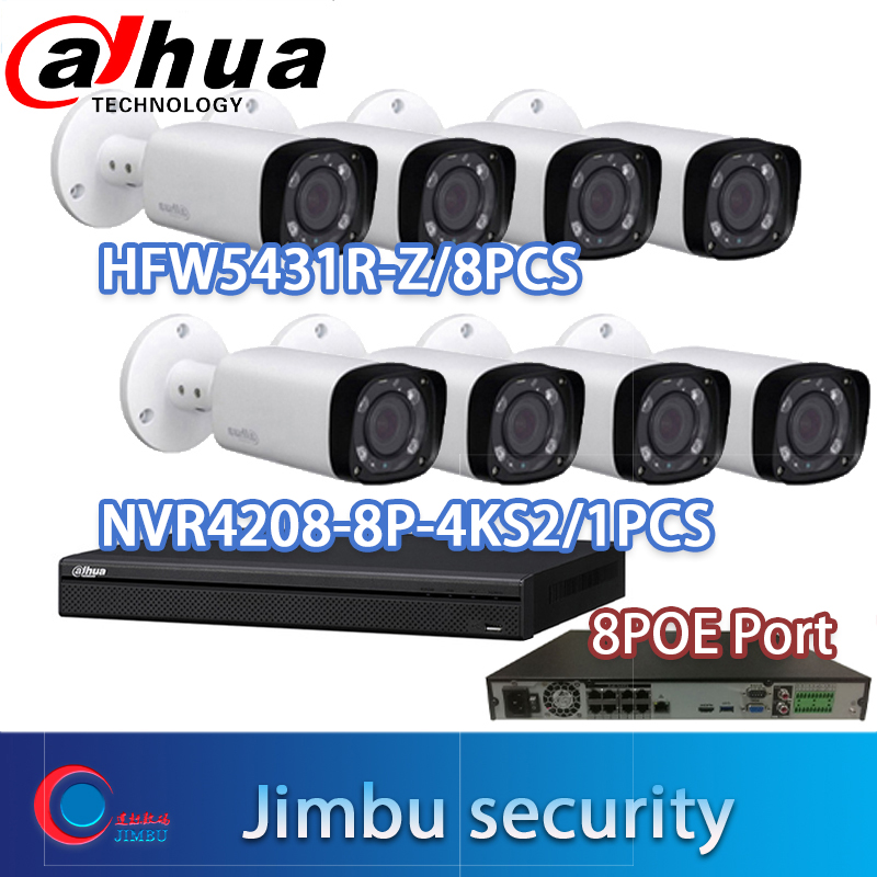 8ch POE Camera Kit NVR4208-8p-4ks2 4mp IP Camera IPC-HFW5431R-Z Cloud Service CCTV System Video Surveillance
8ch POE Camera Kit NVR4208-8p-4ks2 4mp IP Camera IPC-HFW5431R-Z Cloud Service CCTV System Video Surveillance