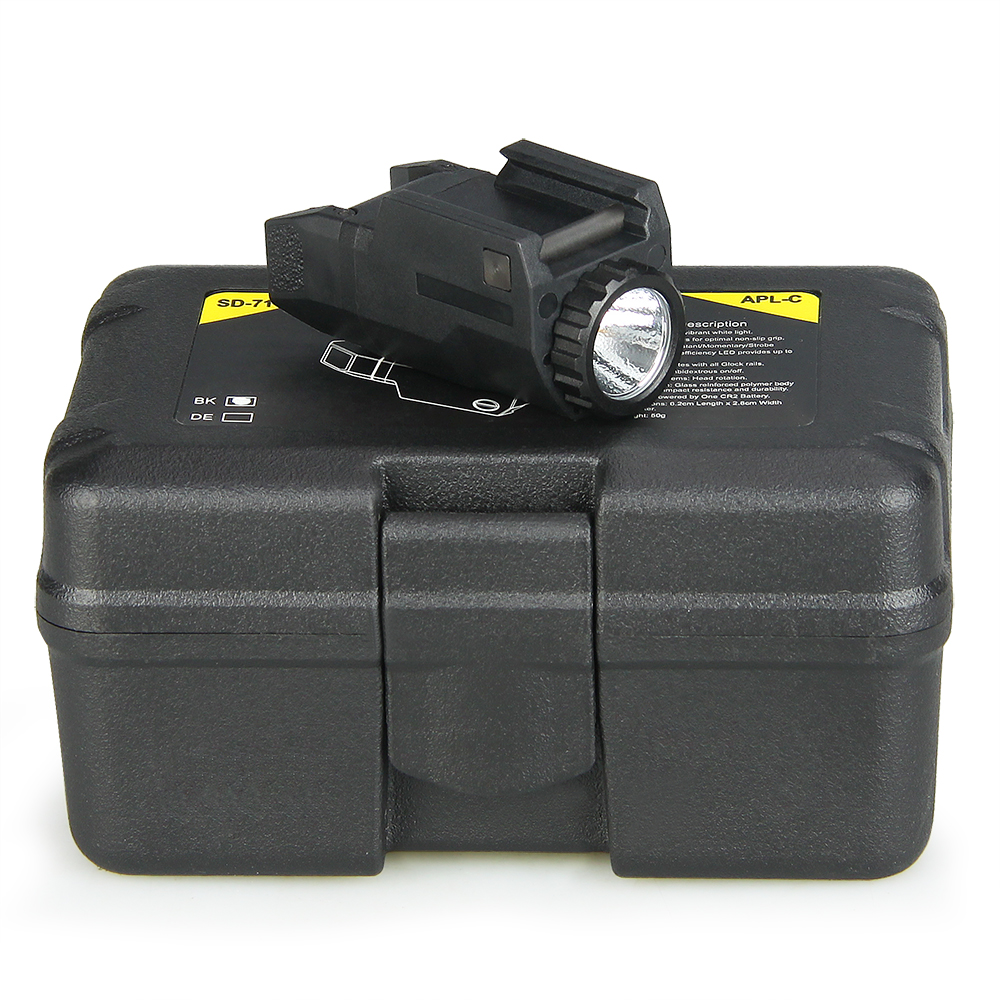 Scope TRIJICON APL-C Tactical Pistol FlashLight Constant/Momentary/Strobe 200 Lumens LED White Light For G17/19/21/22 CL15-0126
Scope TRIJICON APL-C Tactical Pistol FlashLight Constant/Momentary/Strobe 200 Lumens LED White Light For G17/19/21/22 CL15-0126