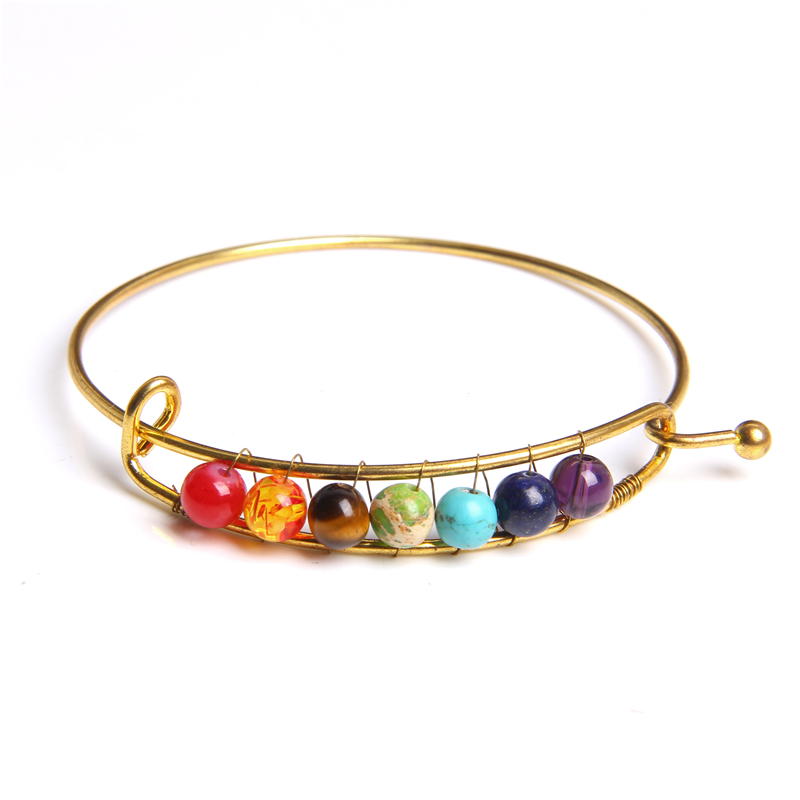 7 Chakra Bracelet Women Fashion Alloy Healing Balance Energy Natural Stone Beads Bangle For Women Friendship Bracelets Jewelry
7 Chakra Bracelet Women Fashion Alloy Healing Balance Energy Natural Stone Beads Bangle For Women Friendship Bracelets Jewelry