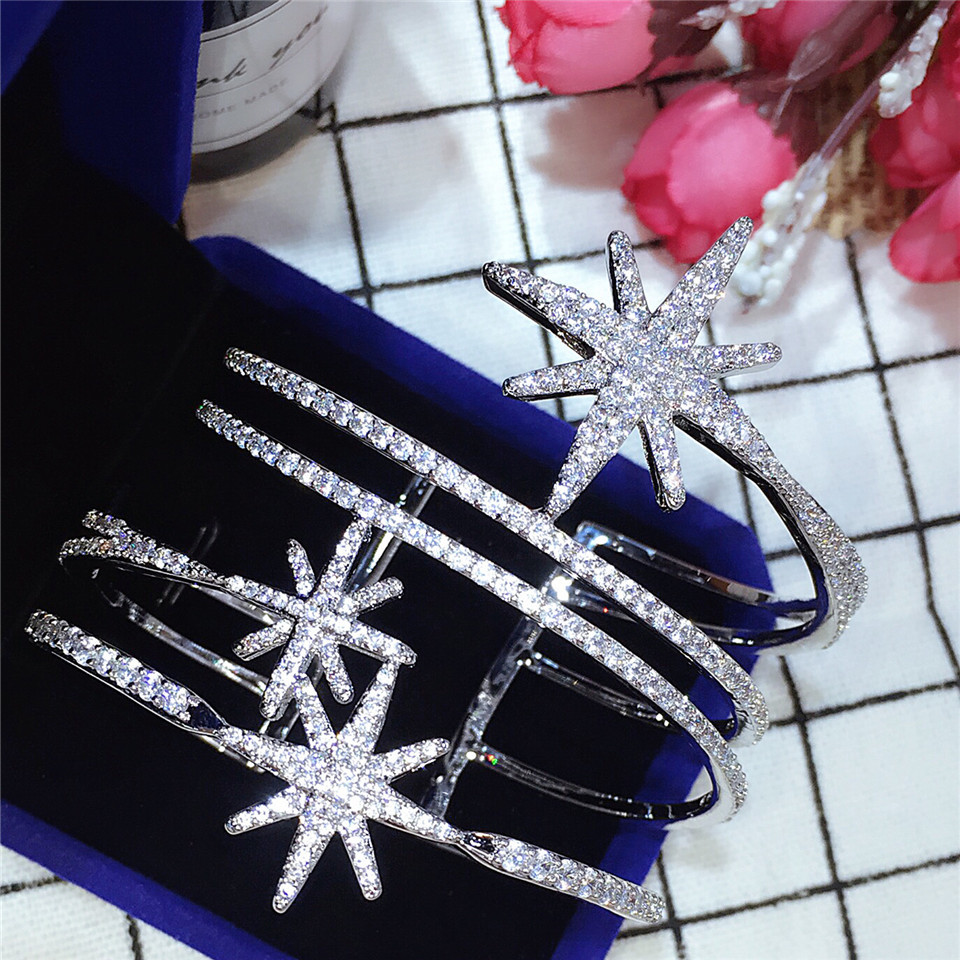 HIBRIDE Classic Cubic Zirconia Pave Luxury Women Cuff Bracelets Luck Star Adjustable Open Bracelet Bangles For Gifts B-117
HIBRIDE Classic Cubic Zirconia Pave Luxury Women Cuff Bracelets Luck Star Adjustable Open Bracelet Bangles For Gifts B-117
