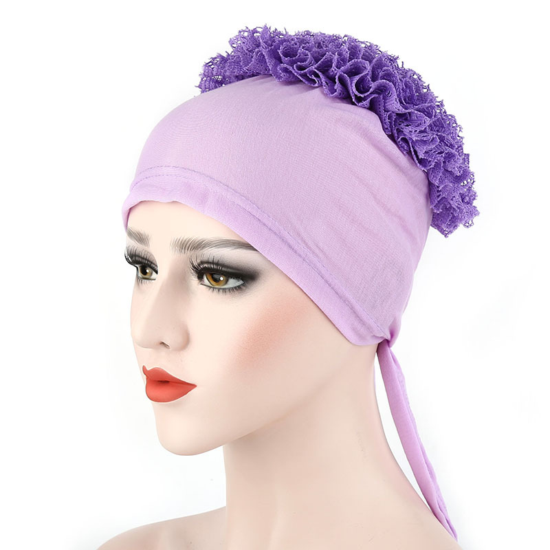 New Muslim turban hair bonnets large flower solid color lace disc flower hat head cap head wrap caps TB-02, White
New Muslim turban hair bonnets large flower solid color lace disc flower hat head cap head wrap caps TB-02, White