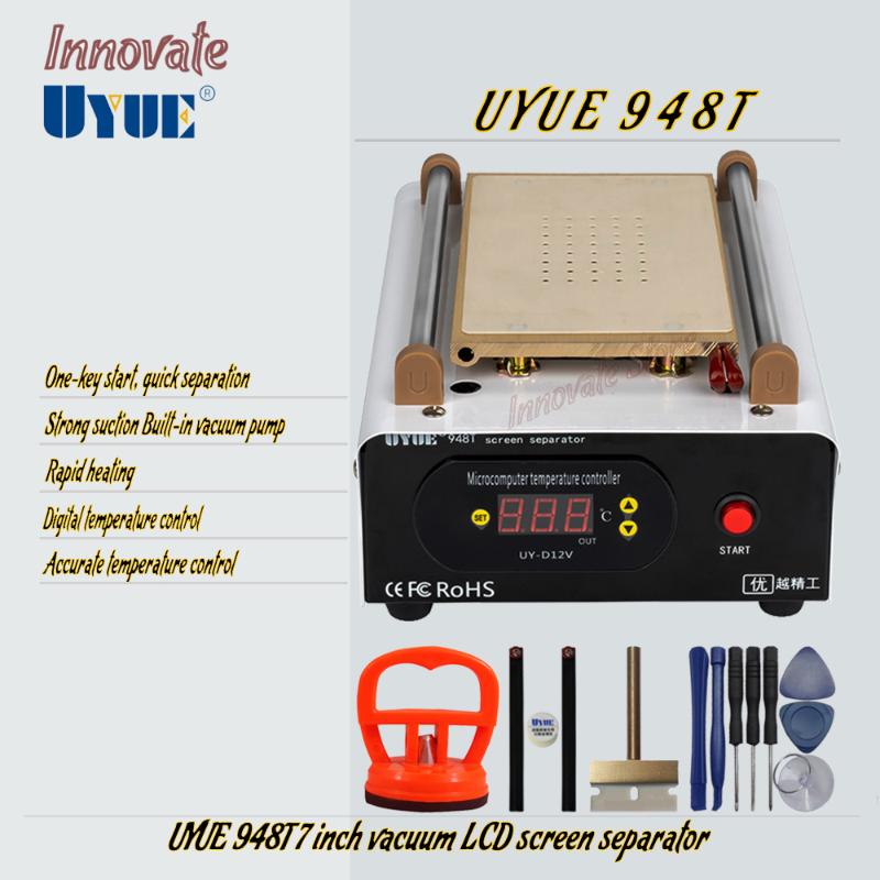 LCD screen separator 7 inch UYUE 948T Built-in Vacuum Pump Screen Separator Split Machine Phone Heating Platform
LCD screen separator 7 inch UYUE 948T Built-in Vacuum Pump Screen Separator Split Machine Phone Heating Platform