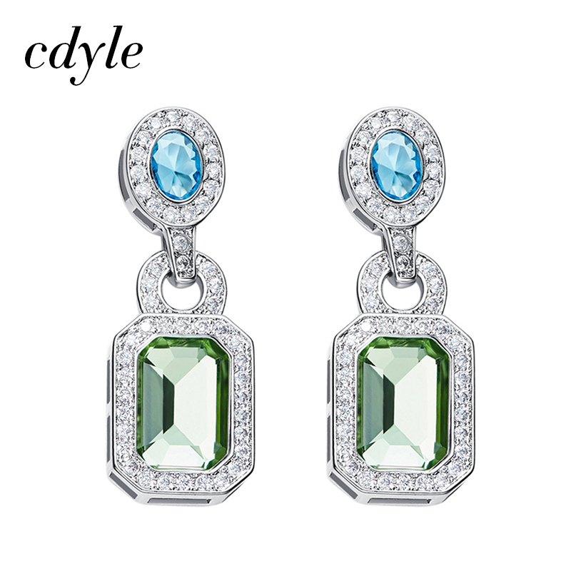 Cdyle Vintage Earrings Embellished with crystal Earrings Women Luxury Blue Green Jewelry Austrian Rhinestone
Cdyle Vintage Earrings Embellished with crystal Earrings Women Luxury Blue Green Jewelry Austrian Rhinestone