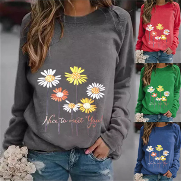 2020 fall hot sale hot style fashion casual printed round neck long sleeve women's sweater, Kg-4
2020 fall hot sale hot style fashion casual printed round neck long sleeve women's sweater, Kg-4