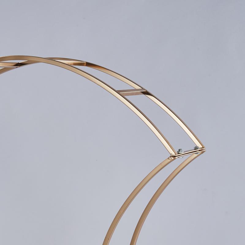 2PCS Wedding Arch Gold Backdrop Stand Metal Frame for Wedding Decoration 38 Inch Tall Flower Stand Large Centerpiece Table Decor