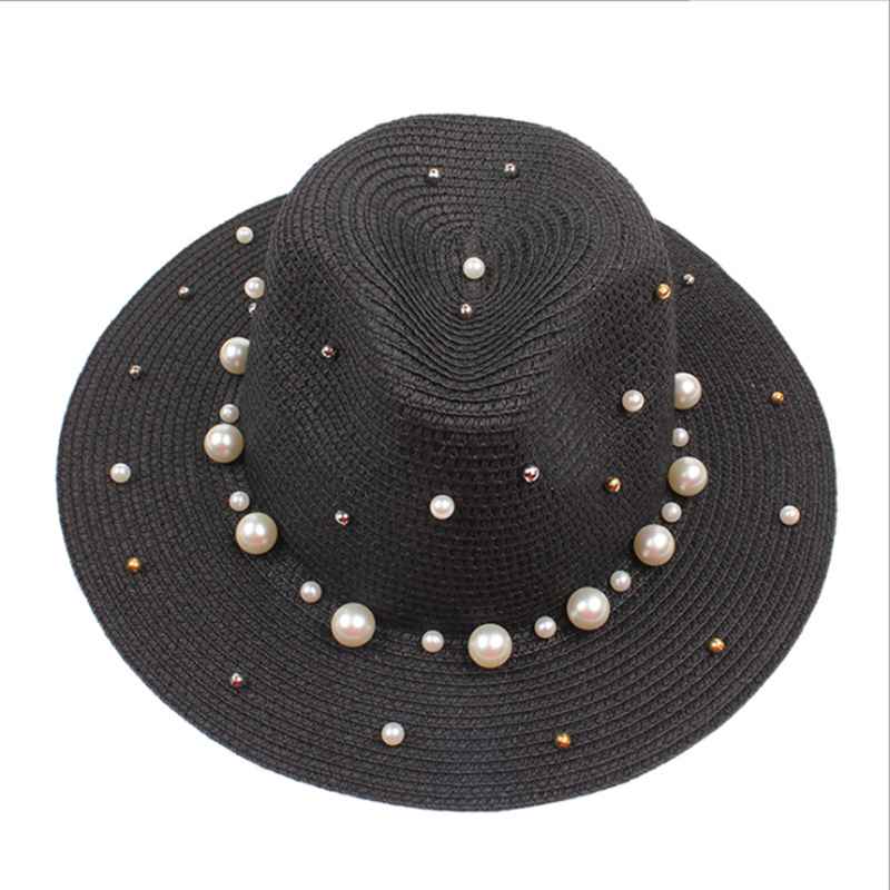 WZCX 2020 New Pearl Solid Color Korean Version Straw Hat Visor Casual Tide Women Beach Hat Summer Cap, Picture color
WZCX 2020 New Pearl Solid Color Korean Version Straw Hat Visor Casual Tide Women Beach Hat Summer Cap, Picture color