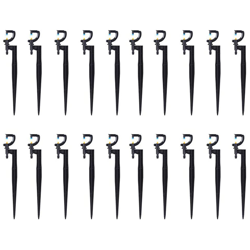 Garden Spray Nozzle, 20Pcs 4/7 Watering Sprinkler G Type Ground Rod Nozzle Garden Lawn Irrigation, Black 
Garden Spray Nozzle, 20Pcs 4/7 Watering Sprinkler G Type Ground Rod Nozzle Garden Lawn Irrigation, Black
