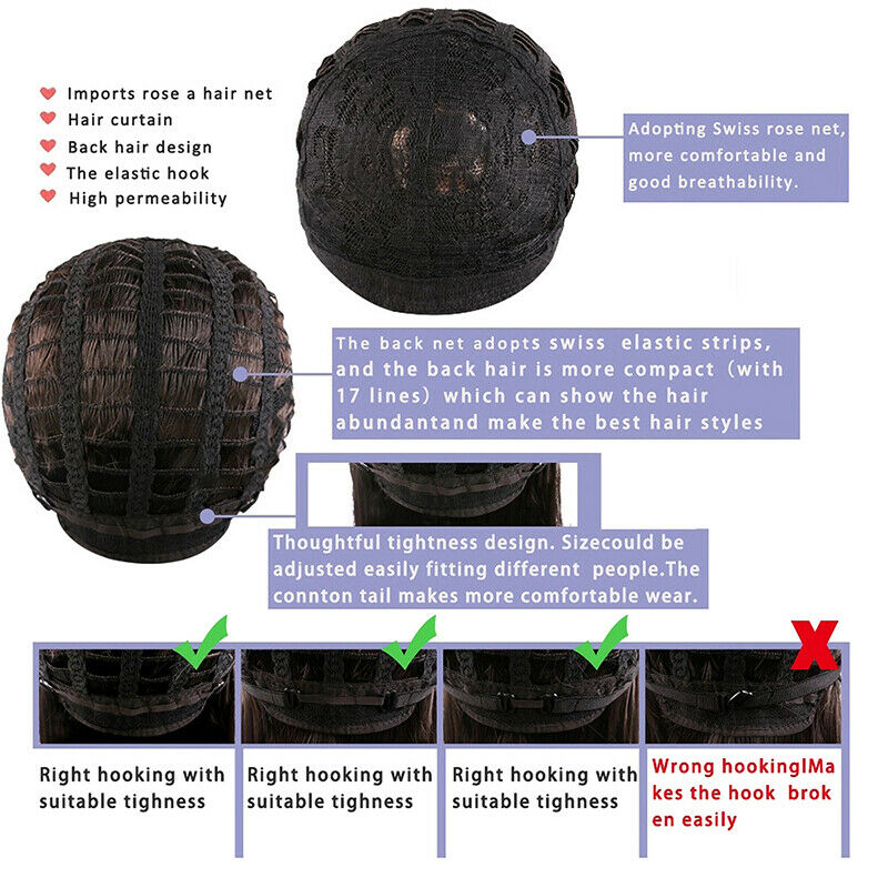 Ladies Wig Gradient Grey Long No Lace Front Wigs Synthetic Hair Daily Party Prop