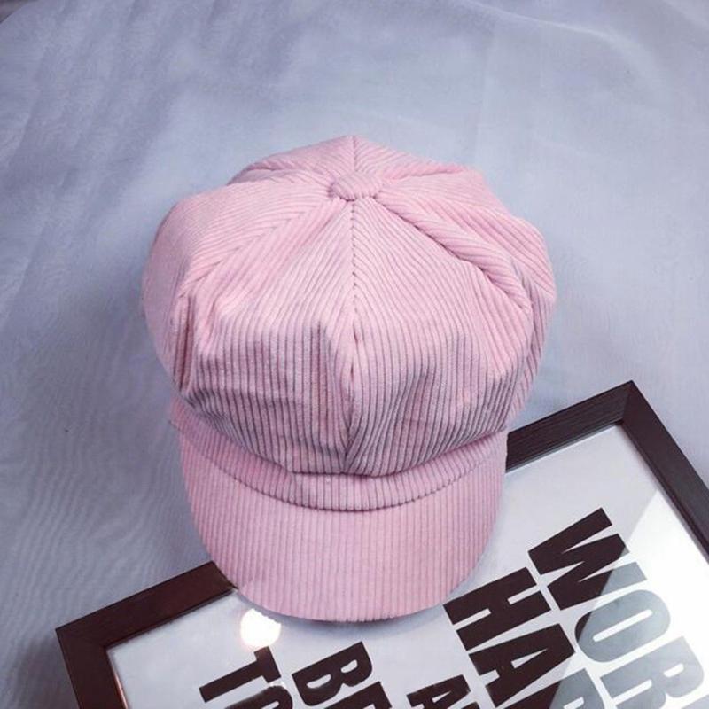 Corduroy Female Art Octagonal Hat Fashion Women Vintage Beret Cap Cabbie Newsboy Flat Peaked Hat Striped Beret Retro British, 05
Corduroy Female Art Octagonal Hat Fashion Women Vintage Beret Cap Cabbie Newsboy Flat Peaked Hat Striped Beret Retro British, 05
