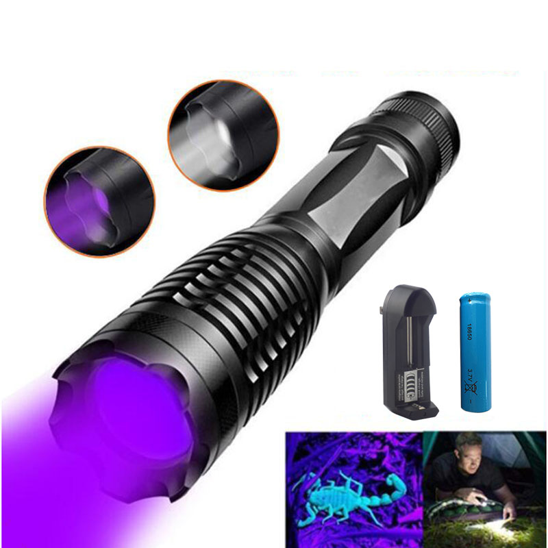white purple 2 Lights Led UV powerful 395nm flash Torch black light Ultra Violet Scorpions lamp Blacklight UV lamp
white purple 2 Lights Led UV powerful 395nm flash Torch black light Ultra Violet Scorpions lamp Blacklight UV lamp