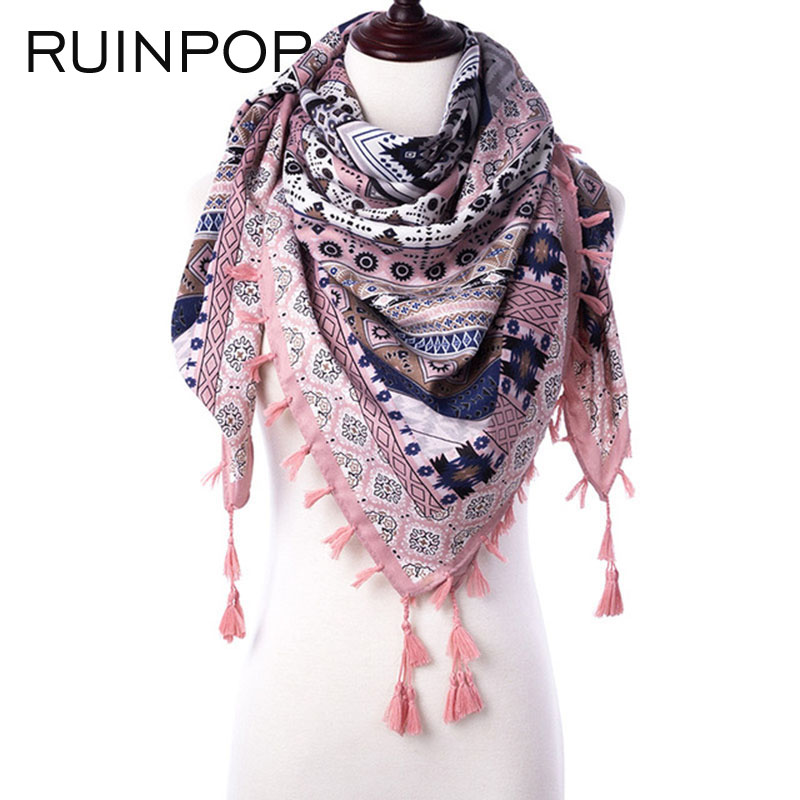 RUINPOP Women's Triangle Winter Scarf Fashion Design Print Square Scarf Scarves Tassel Ladies Pink Shawl Wrap for Ladies Female
RUINPOP Women's Triangle Winter Scarf Fashion Design Print Square Scarf Scarves Tassel Ladies Pink Shawl Wrap for Ladies Female