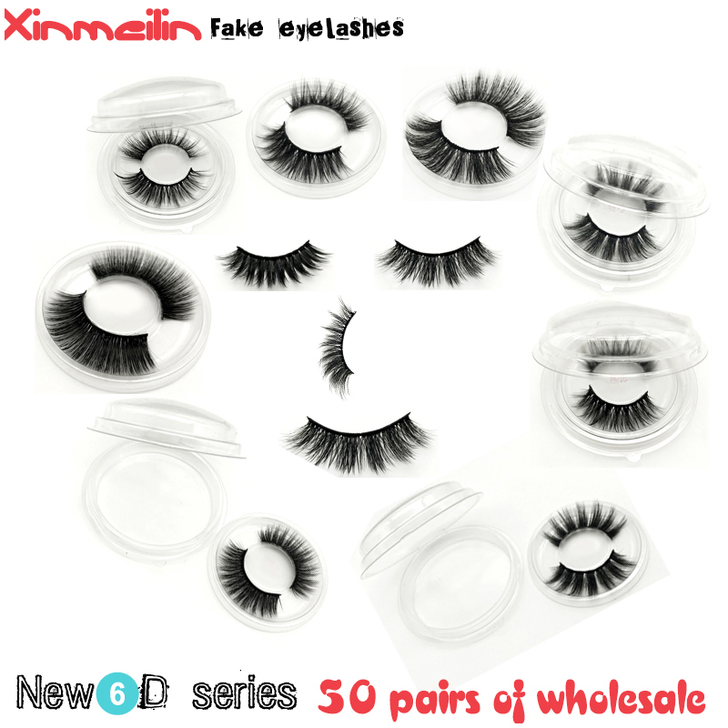 50 pairs 6D faux mink lashes wholesale natural long individual thick fluffy dramatic makeup volume false eyelashes with lash box
50 pairs 6D faux mink lashes wholesale natural long individual thick fluffy dramatic makeup volume false eyelashes with lash box