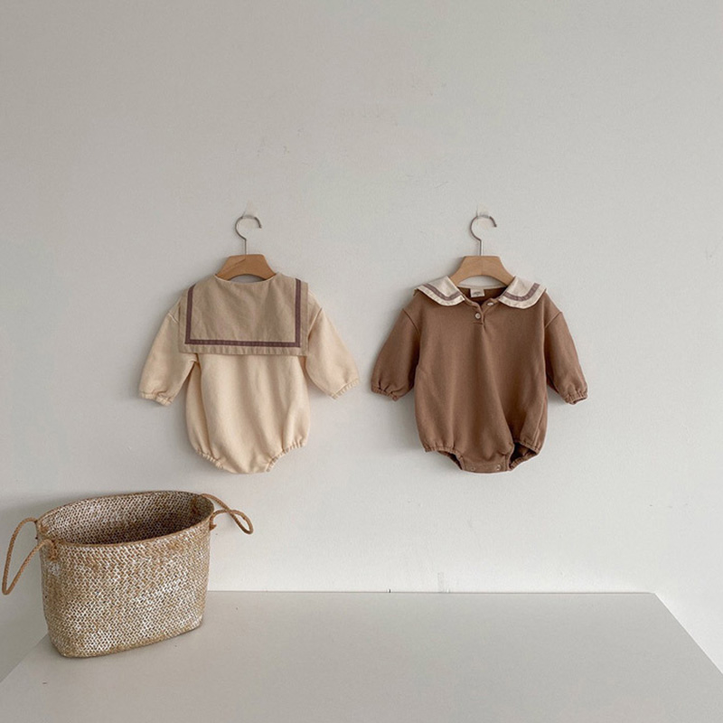 MILANCEL 2020 baby bodysuit sailor collar toddler boys clothes infant girls one piece, Brown
MILANCEL 2020 baby bodysuit sailor collar toddler boys clothes infant girls one piece, Brown