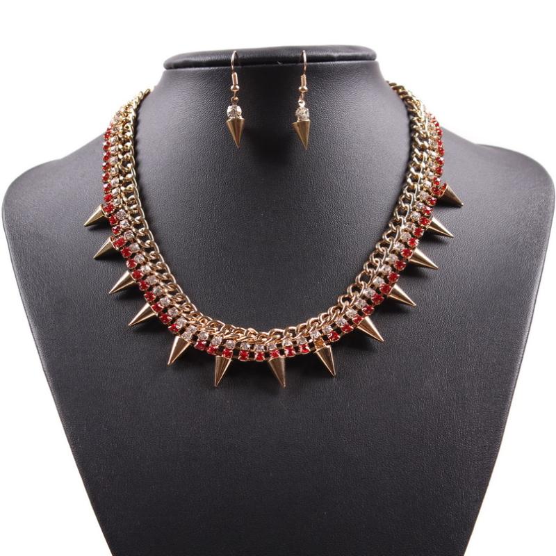 2020 Fashion Crystal Spike Necklace Set for Women Party Glass Rhinestone Crystal Alloy Metal Jewelry
2020 Fashion Crystal Spike Necklace Set for Women Party Glass Rhinestone Crystal Alloy Metal Jewelry