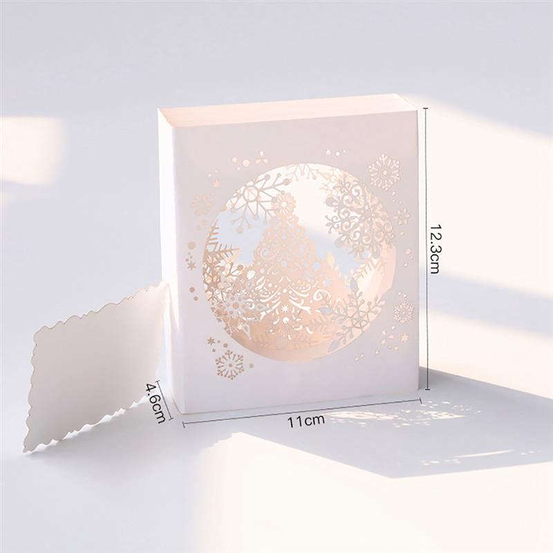 Merry Christmas Card 3D Snowflake Laser Cards Paper Craft Up Gift Box For Festival Greeting Cards Happy New Year
Merry Christmas Card 3D Snowflake Laser Cards Paper Craft Up Gift Box For Festival Greeting Cards Happy New Year