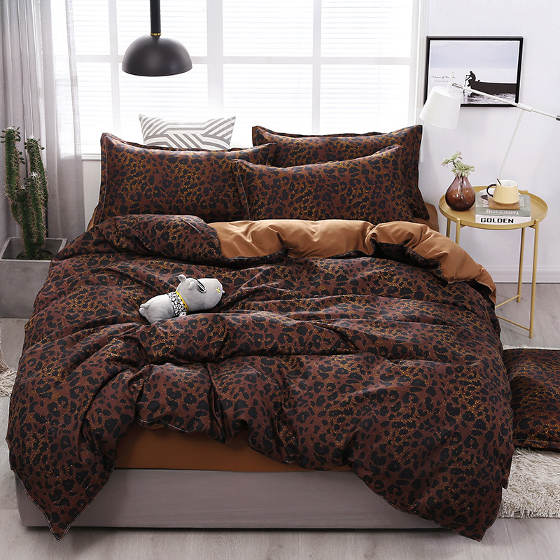 Home Textile Leopard Bedding Sets Queen Cotton Duvet Quilt Cover Set of Bed Linen Soft Bed Sheets and Pillowcases Pillow, 23
Home Textile Leopard Bedding Sets Queen Cotton Duvet Quilt Cover Set of Bed Linen Soft Bed Sheets and Pillowcases Pillow, 23