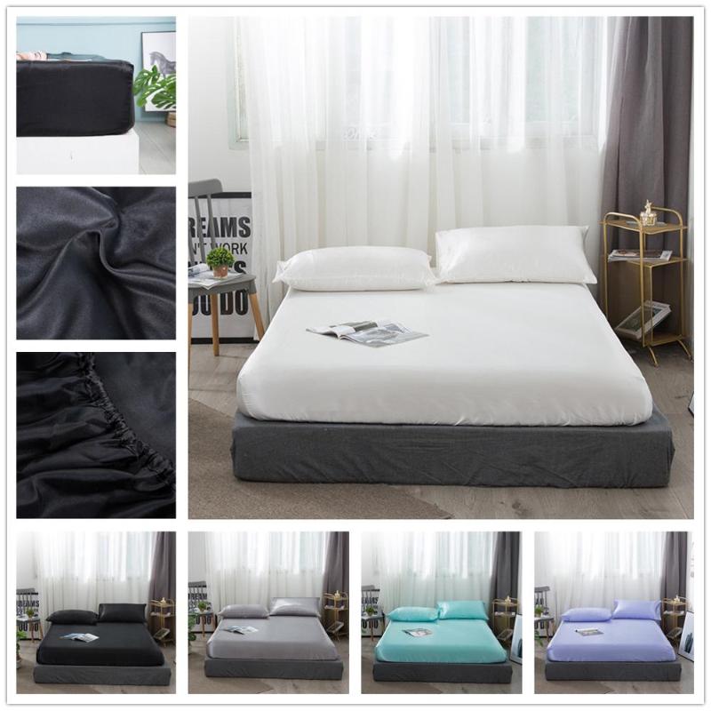 Satin Silk Protection Mattress Cover 5 Size Satin Bedsheet Smooth Soft Cool Bed Sheets With Elastic Rope Solid Color Material
Satin Silk Protection Mattress Cover 5 Size Satin Bedsheet Smooth Soft Cool Bed Sheets With Elastic Rope Solid Color Material