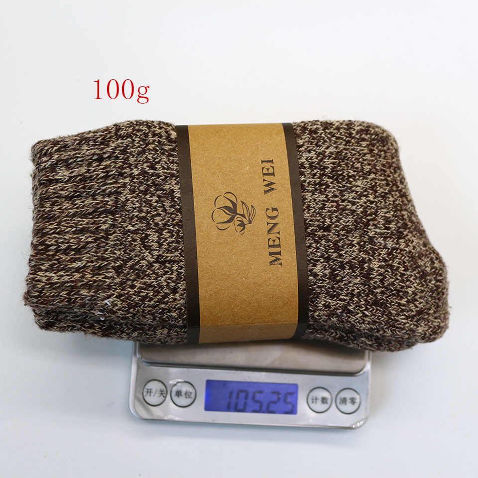 Winter Men's Thick Warm High Quality Wool Socks Harajuku Retro Super Thick Snow Casual Antifreeze Socks 3 Pair 200924