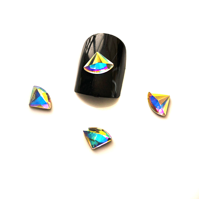 YANRUO 36pcs AB Crystal Flat back Glass Fan Shape Rhinestone Diamond Design Nail Art Decorations DIY 3D Crystal
YANRUO 36pcs AB Crystal Flat back Glass Fan Shape Rhinestone Diamond Design Nail Art Decorations DIY 3D Crystal