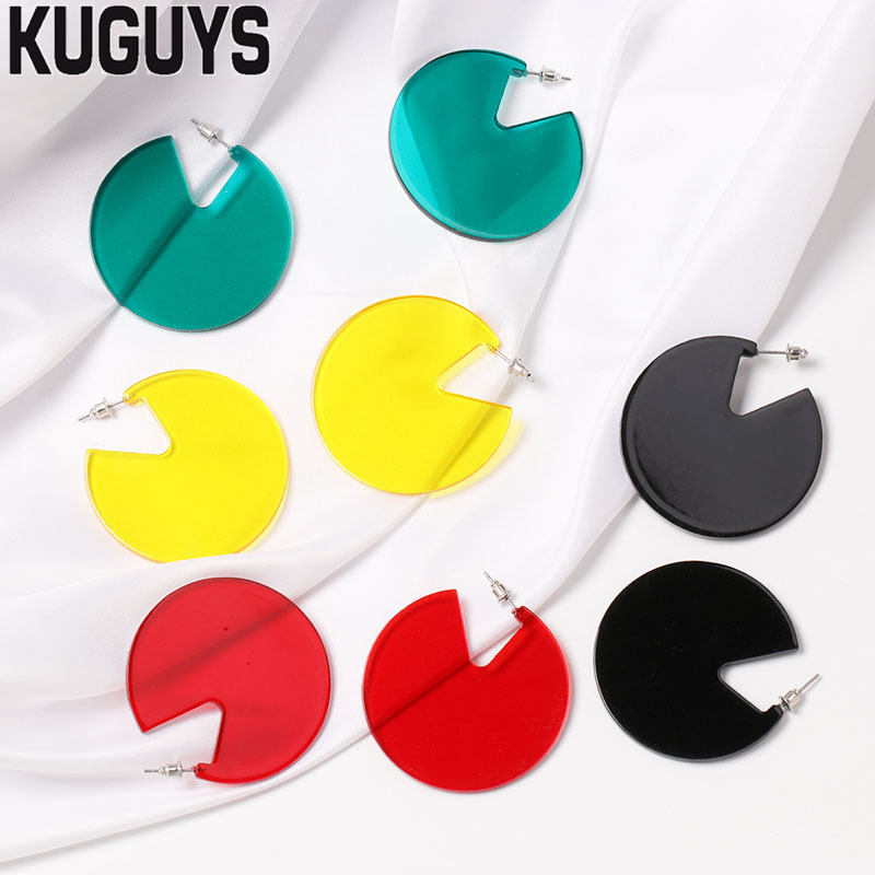 Stud KUGUYS Fashion Acrylic Jewelry Women Acryl Transparent Green Orange Big Earrings Girl's Gift Round Large Earring
Stud KUGUYS Fashion Acrylic Jewelry Women Acryl Transparent Green Orange Big Earrings Girl's Gift Round Large Earring