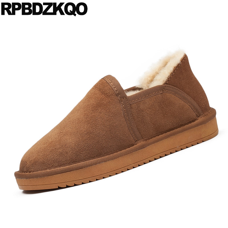 Men Suede 2020 Real Fur Boots Ankle Snow Short Booties Brown Lined Luxury Winter Male High Top Comfortable Footwear Fashion, Black
Men Suede 2020 Real Fur Boots Ankle Snow Short Booties Brown Lined Luxury Winter Male High Top Comfortable Footwear Fashion, Black