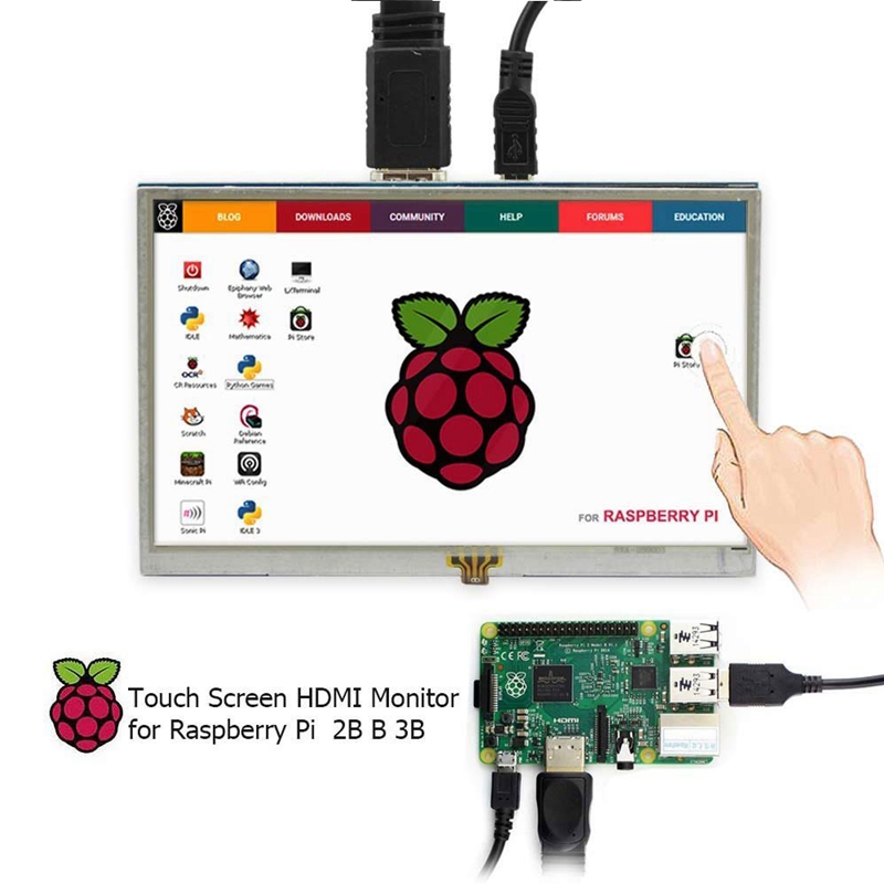 5 Inch LCD Touch Screen Raspberry Pi 3 Display LCD Monitor 800x480 for Banana Pi Raspberry 3 / 2 Model B / B
5 Inch LCD Touch Screen Raspberry Pi 3 Display LCD Monitor 800x480 for Banana Pi Raspberry 3 / 2 Model B / B