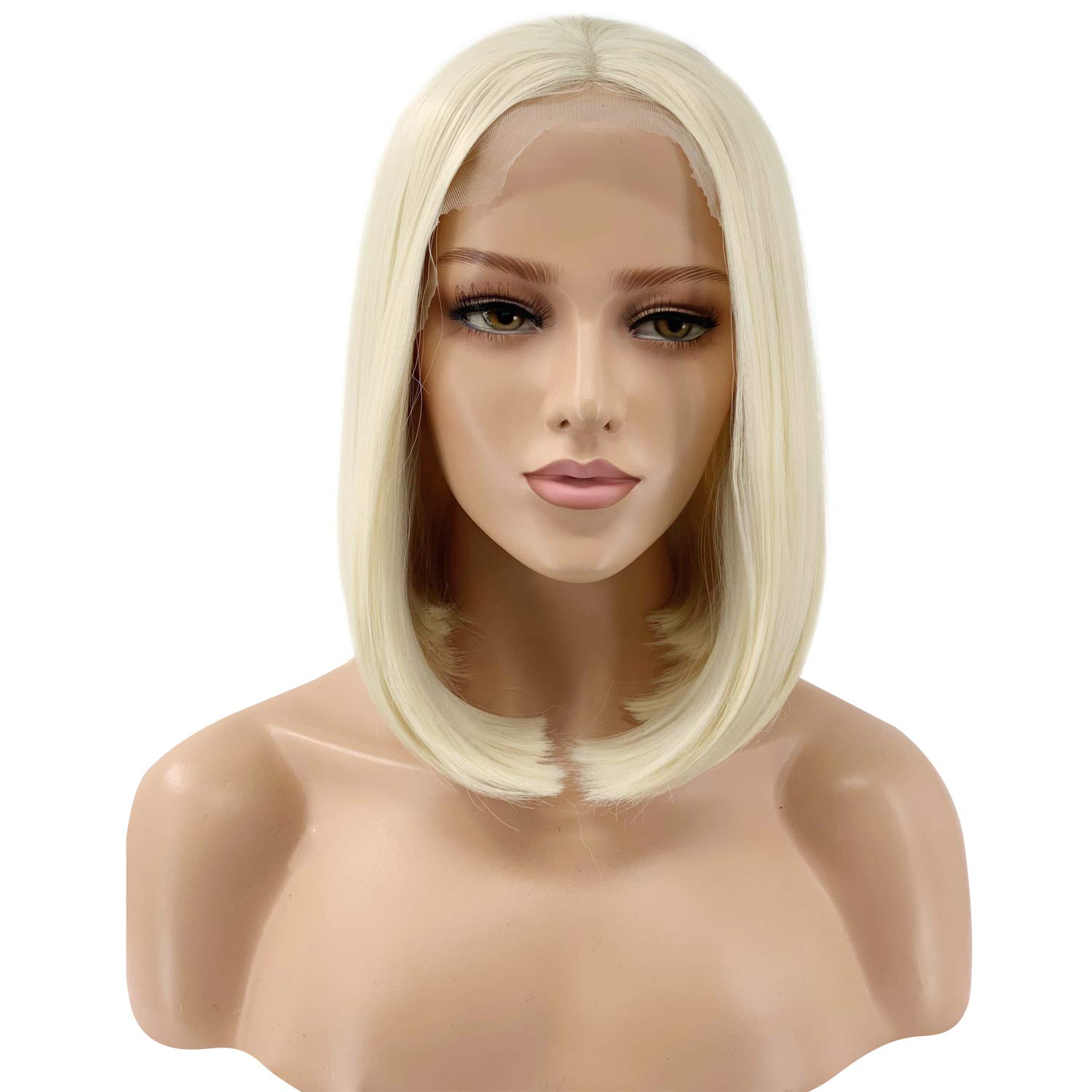 Lace Front Wigs black Bob Wig Short Ginger Wig Natural Straight Synthetic Full Wig for Women