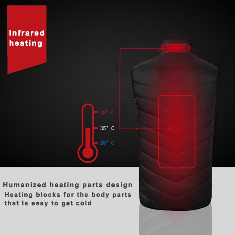 New Winter Warm Waistcoat with Pocket Lightweight Electric Heating Vest USB Charging Heated Coat Commuting Walking Thermal Vest, As pic
New Winter Warm Waistcoat with Pocket Lightweight Electric Heating Vest USB Charging Heated Coat Commuting Walking Thermal Vest, As pic