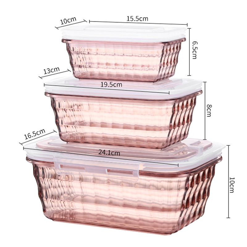 050 3pcs Fashion Transparent belt cover hand-held sealed fresh-keeping storage box case
050 3pcs Fashion Transparent belt cover hand-held sealed fresh-keeping storage box case