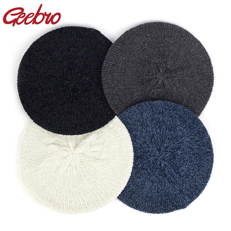Geebro New Women's Plain Classic Chenille Casual Knitted Breathable Beret Thin Acrylic Berets for Women Ladies Beret warm hat, Black
Geebro New Women's Plain Classic Chenille Casual Knitted Breathable Beret Thin Acrylic Berets for Women Ladies Beret warm hat, Black