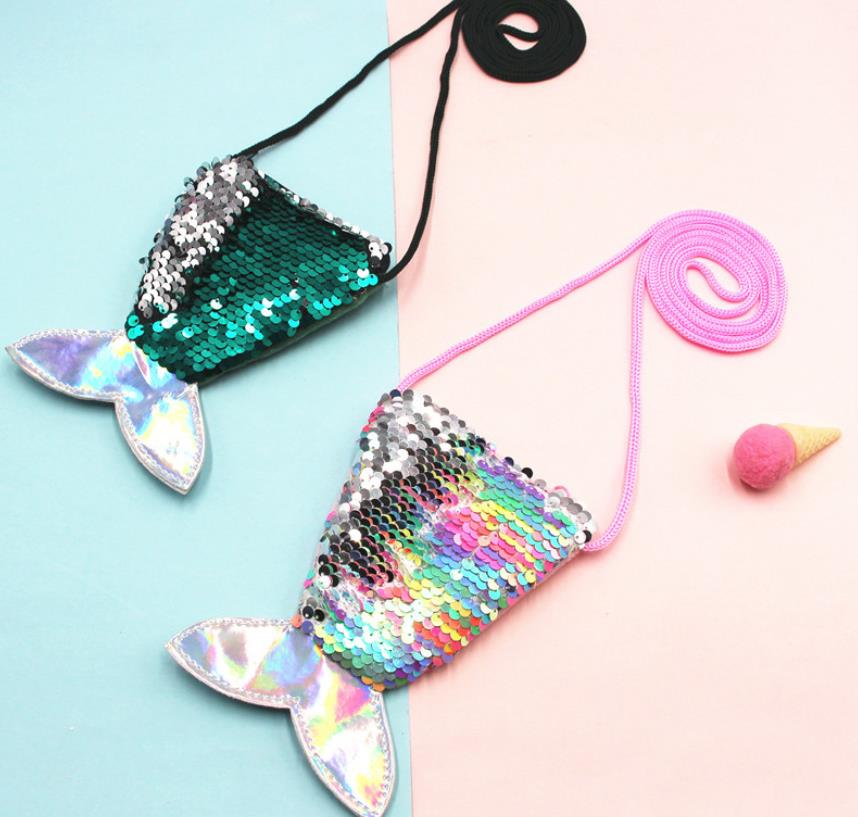 Mermaid Tail Girl Sequins Shoulder Bag Handbag Evening Bag Fish Tail Purse Birthday Party Gift christmas stocking filler