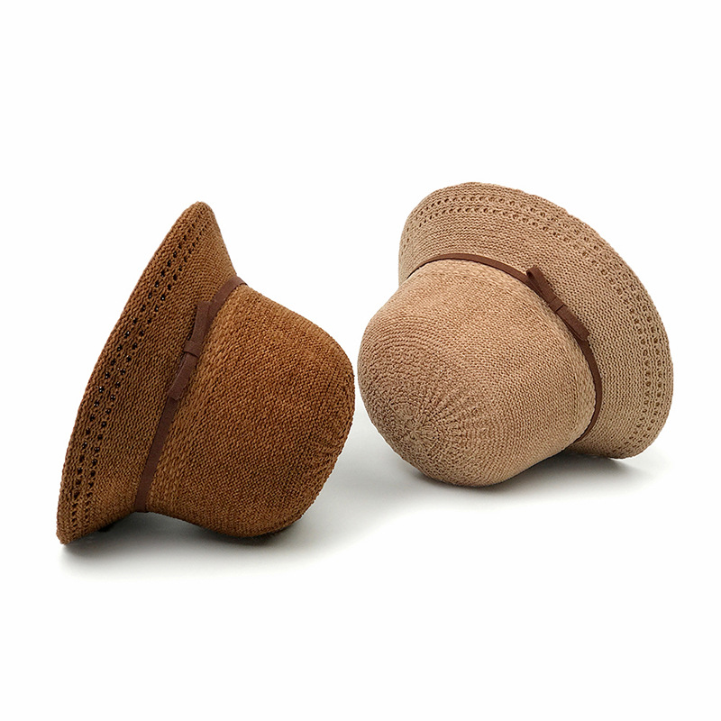 2020 new Autumn Winter knitted basin cap female versatile dome sunshade hat bowknot fashion hat outing basin bowler bucket hats, Black
2020 new Autumn Winter knitted basin cap female versatile dome sunshade hat bowknot fashion hat outing basin bowler bucket hats, Black