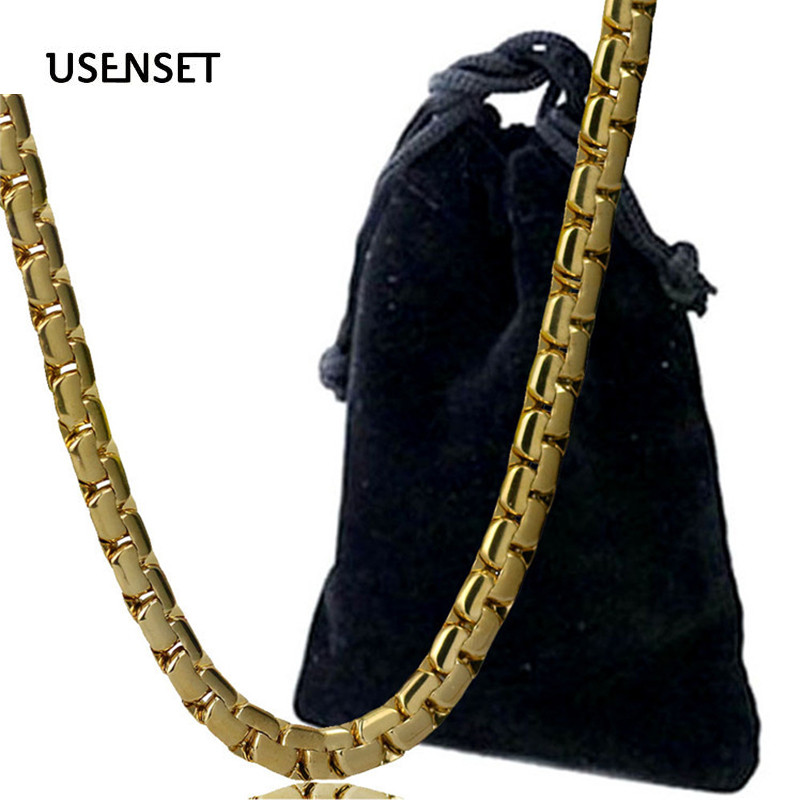 6MM Box Chains Rope Necklaces For Men Women 304 Stainless Steel Jewelry Gold Color Bracelet Gifts C03
6MM Box Chains Rope Necklaces For Men Women 304 Stainless Steel Jewelry Gold Color Bracelet Gifts C03
