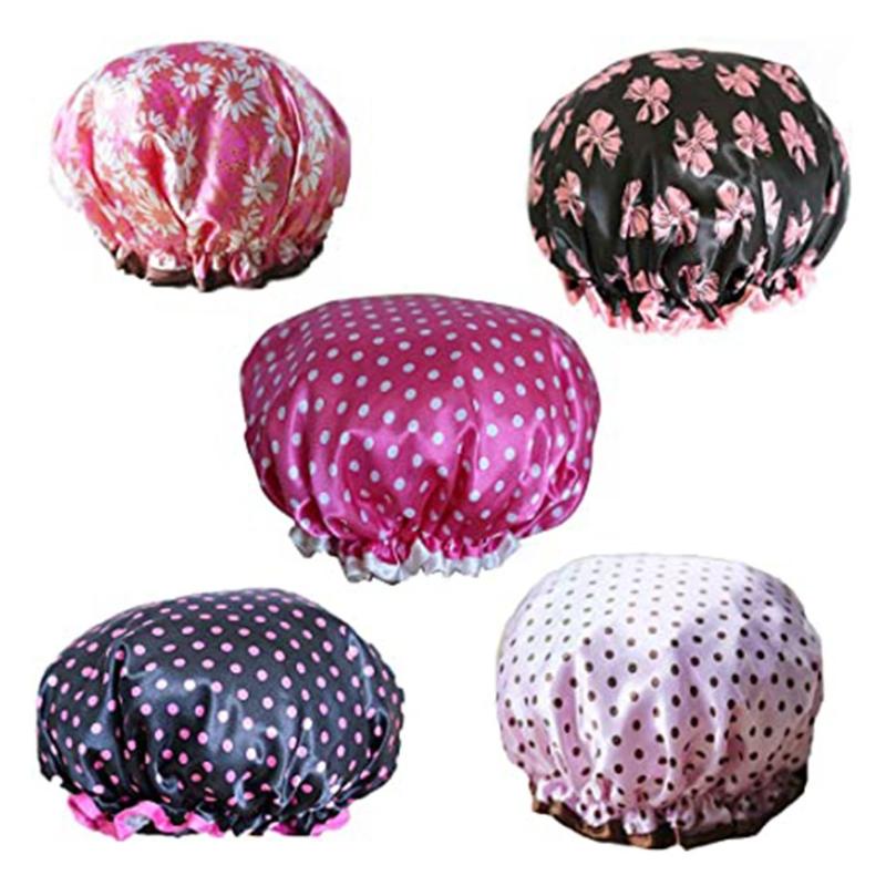 Set of 5 double layer waterproof shower caps for women waterproof shower cap makeup hood shampoo bath thickening caps
Set of 5 double layer waterproof shower caps for women waterproof shower cap makeup hood shampoo bath thickening caps