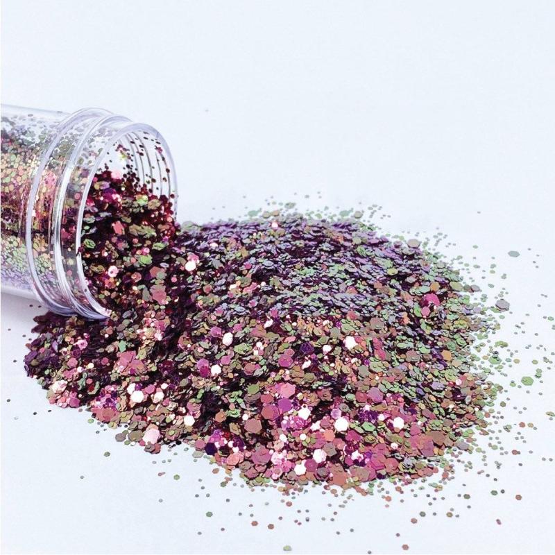 Nail Glitter (BSC7150) - Chunky Mix Color Shifting 2.7 Ounce In Resealable Bag(50G) Art | ,TY3445