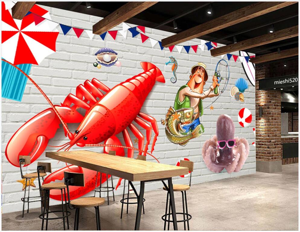 3d wallpaper custom photo mural HD crayfish graffiti brick wall seafood restaurant home decor 3d wall murals wallpaper for living room, Non-woven wallpaper
3d wallpaper custom photo mural HD crayfish graffiti brick wall seafood restaurant home decor 3d wall murals wallpaper for living room, Non-woven wallpaper