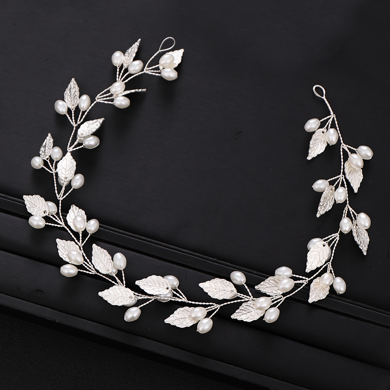 Bridal Hair Accessories Silver color Flower Pearl Headband tiara leaf Headpiece Wedding Hair Accessories Party Jewelry
Bridal Hair Accessories Silver color Flower Pearl Headband tiara leaf Headpiece Wedding Hair Accessories Party Jewelry