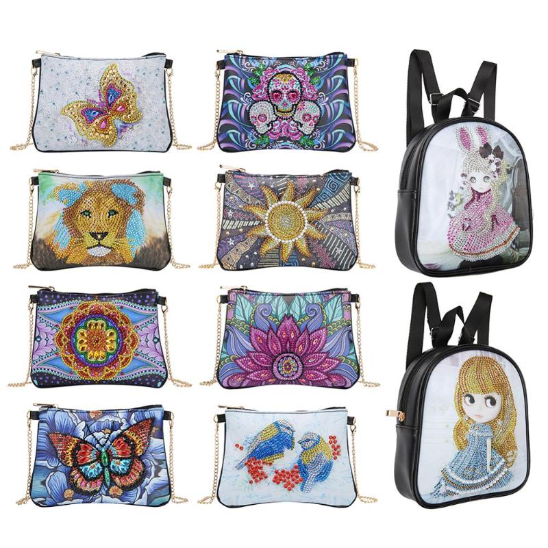 DIY Cartoon Doll Diamond Painting Students Backpack Children School Bags Chain Shoulder Bag Clutch Storage Bag
DIY Cartoon Doll Diamond Painting Students Backpack Children School Bags Chain Shoulder Bag Clutch Storage Bag