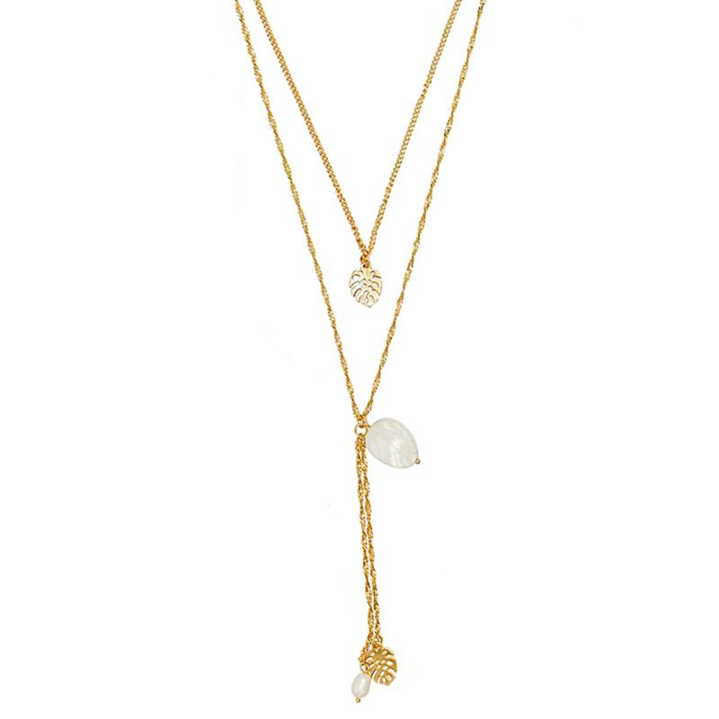 AENSOA Boho Tropical Palm Leaves Pendant Multy Layer Necklace Hawaiian Leaf Pendant Necklace For Women Charm Choker Pendientes
AENSOA Boho Tropical Palm Leaves Pendant Multy Layer Necklace Hawaiian Leaf Pendant Necklace For Women Charm Choker Pendientes