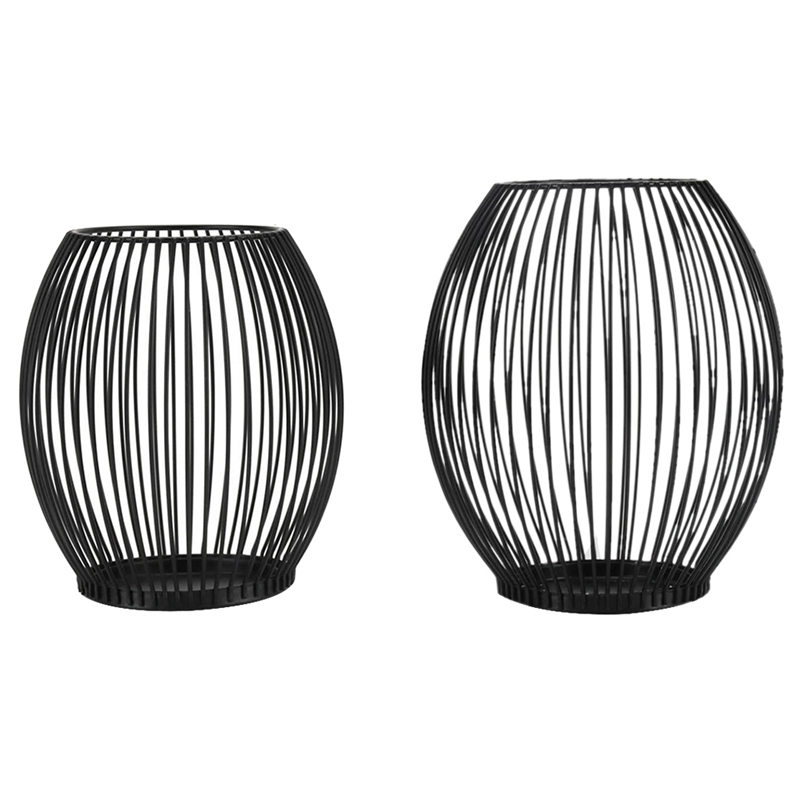 Retro Candlestick Black Lantern Candlestick Retro Wrought Iron Metal Candle Ornament 2 Pieces
Retro Candlestick Black Lantern Candlestick Retro Wrought Iron Metal Candle Ornament 2 Pieces