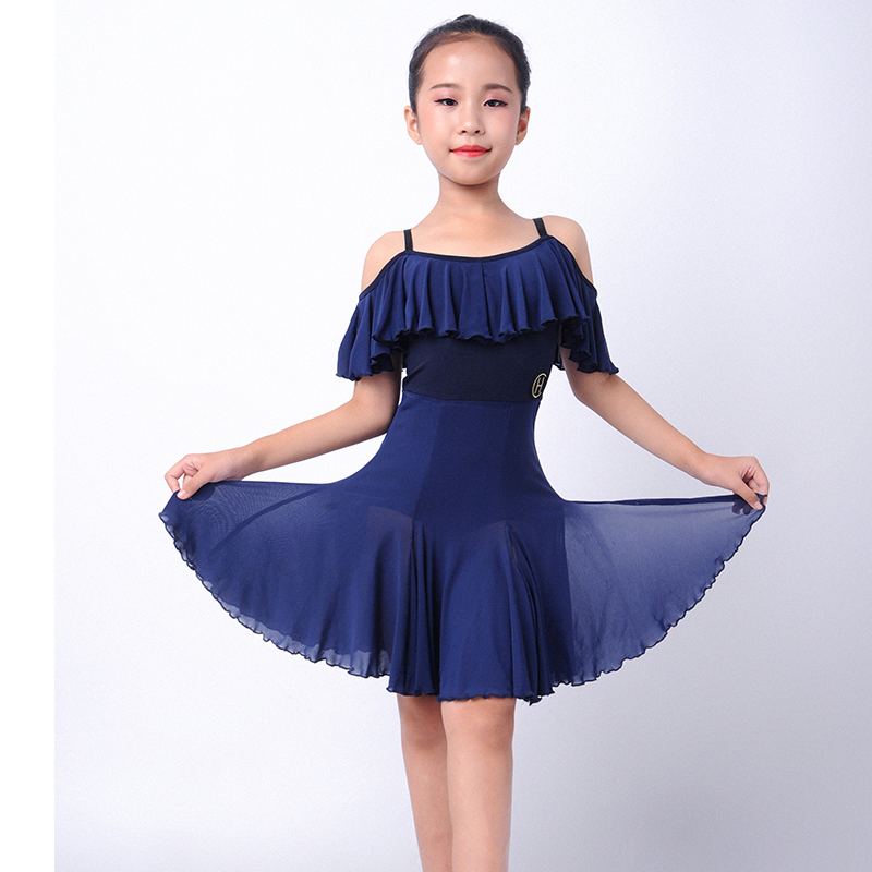 Fashion Latin Dance Dress For Gilrs Black/Blue Latin Practice Dress Children Cha Cha Rumba Samba Performance Wear DQS5214, As picture
Fashion Latin Dance Dress For Gilrs Black/Blue Latin Practice Dress Children Cha Cha Rumba Samba Performance Wear DQS5214, As picture