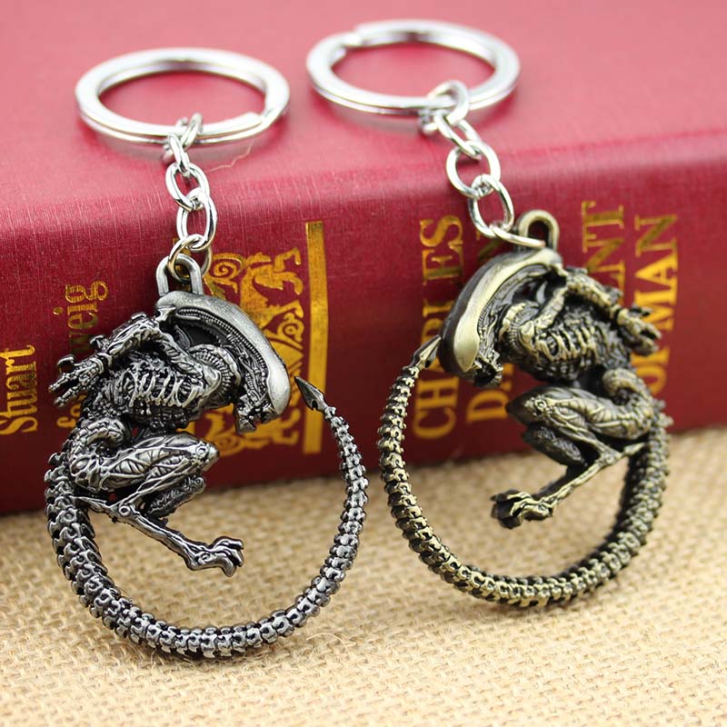 Fashion Vintage Bronze Plated Alien Keychain AVP Alien Queen Key Chains for souvenirs keychain Men Jewelry Gift
Fashion Vintage Bronze Plated Alien Keychain AVP Alien Queen Key Chains for souvenirs keychain Men Jewelry Gift